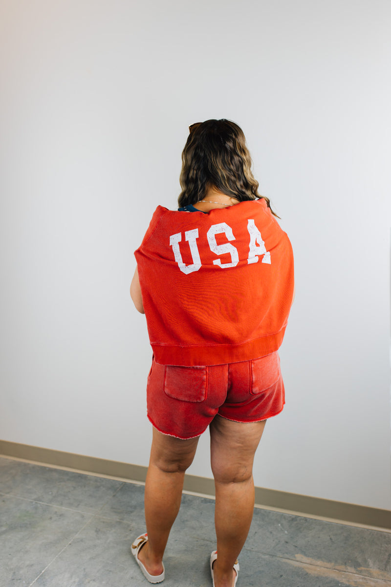 Thread & Supply • Jordan USA Sweatshirt - Red
