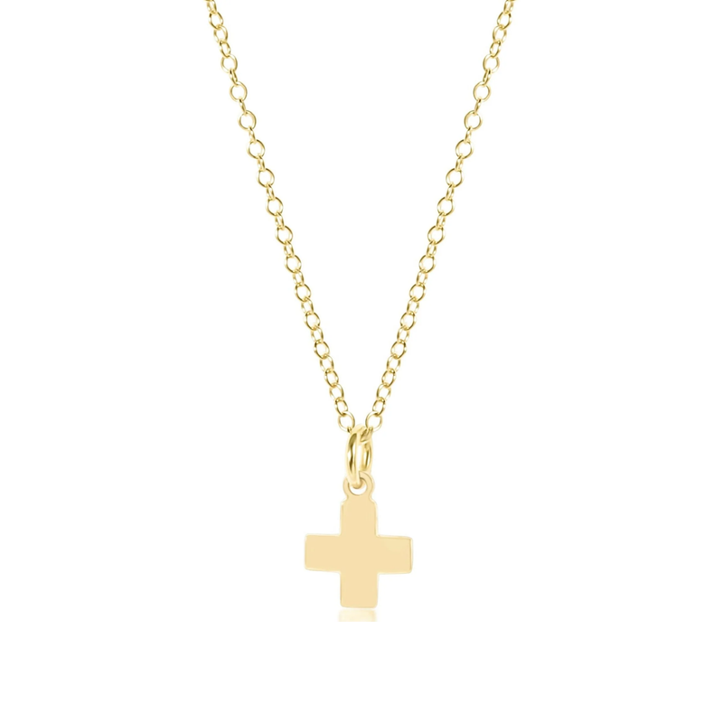 enewton • 16" Necklace Gold - Signature Cross Gold Charm