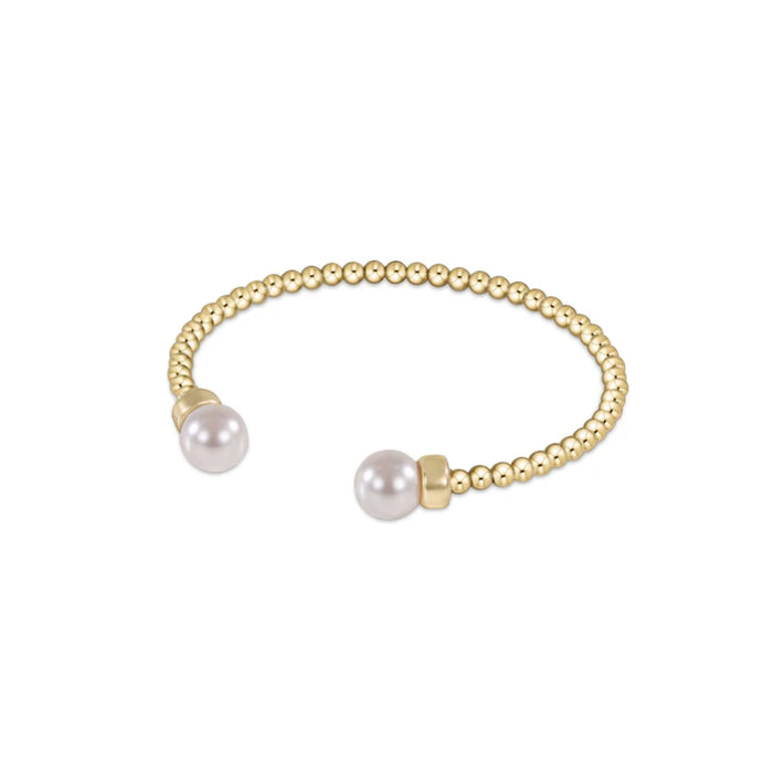 enewton • Classic Gold 3MM Bead Cuff Pearl