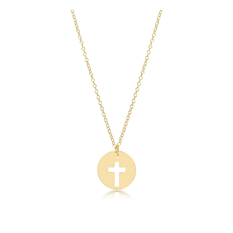 enewton • 16" Necklace Gold - Blessed Gold Disc