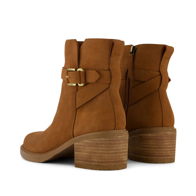 TOMS Hailey Buckle Brown Suede