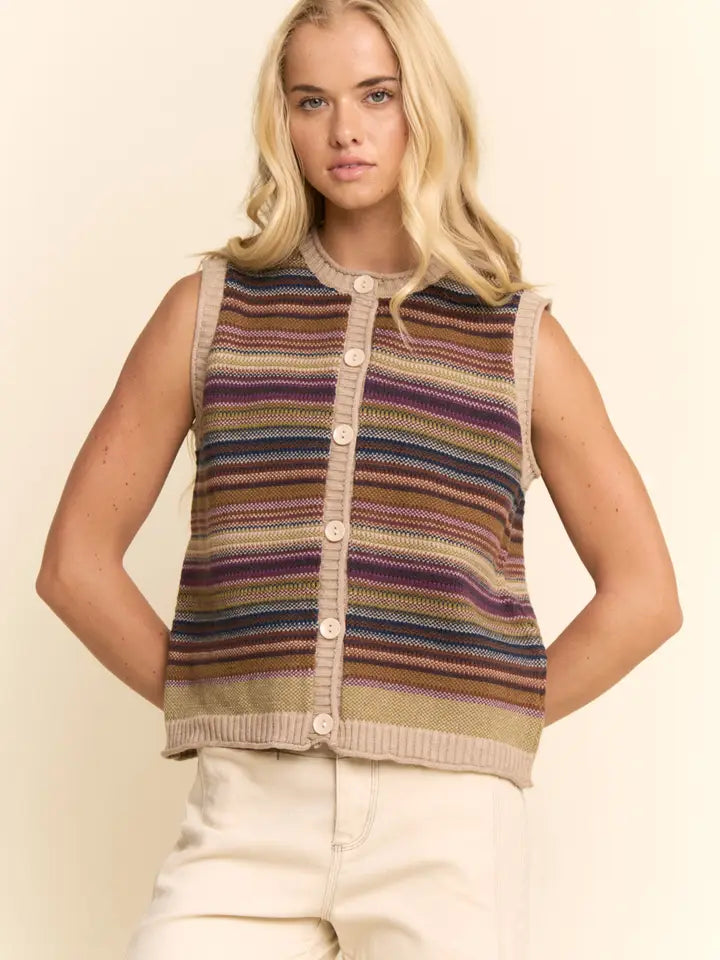 Striped Sweater Vest