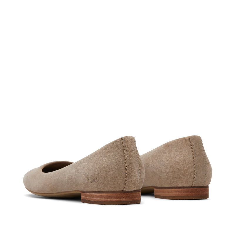 TOMS • Briella Suede Flats - Dune