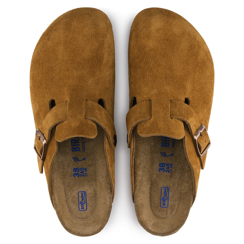 Birkenstock® • Boston Soft Footbed Suede Leather - Mink