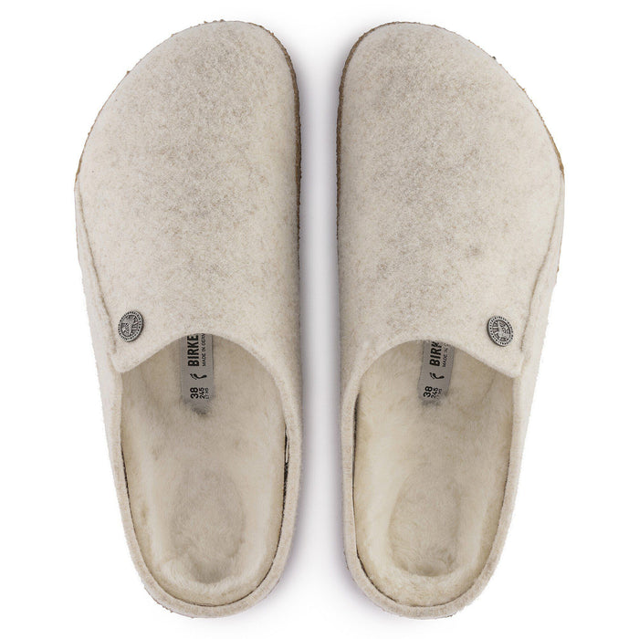 Birkenstock® • Zermatt Rivet Wool Felt Shearling - Ecru