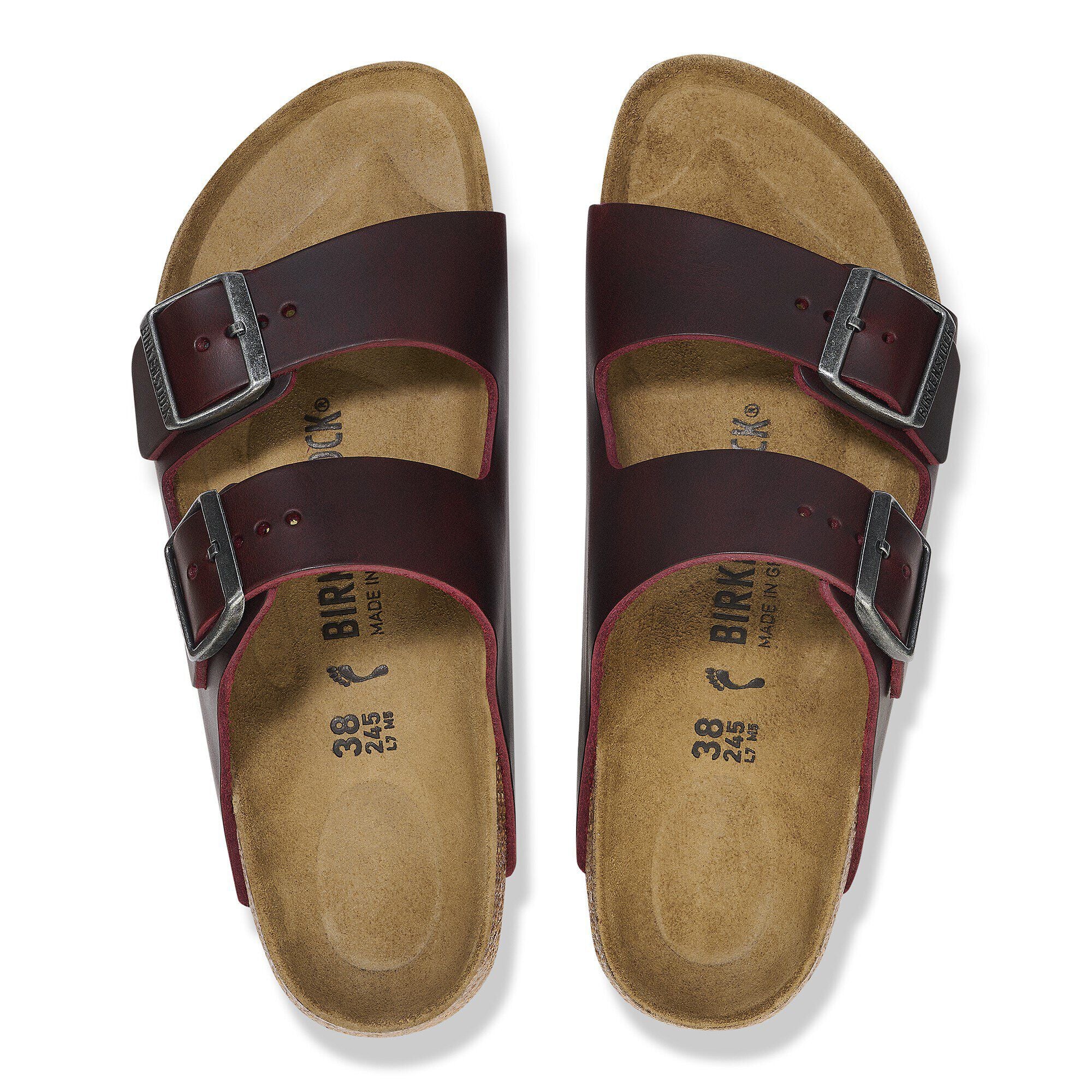 Birkenstock Arizona BS 新品未使用品 Birkenstock • Arizona Oiled Leather - Zinfandel — bfearless.