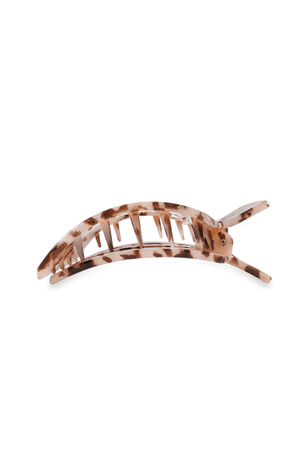 Teleties • Large Flat Square Hair Clip - Blonde Tortoise