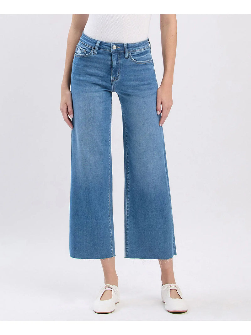 Vervet • High Rise Crop Slim Wide Right - Aileeah