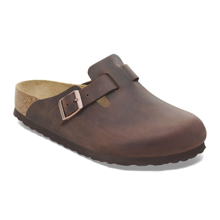 Birkenstock® • Boston Soft Footbed Oiled Leather (Narrow Fit) - Habana