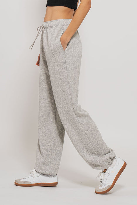 Weekend Paneled Sweatpants - Light Heather Grey