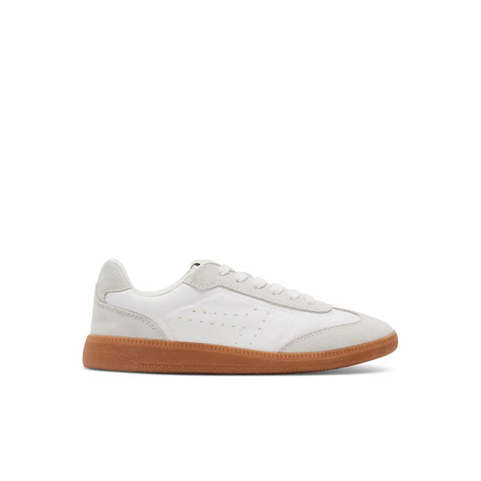 Steve Madden • DUO Suede Gum Sole Retro Sneakers - White