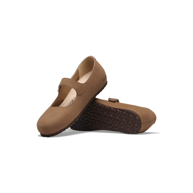 Birkenstock® • Santa Clarita Shoe Nubuck Leather - Dark Tea (Narrow)