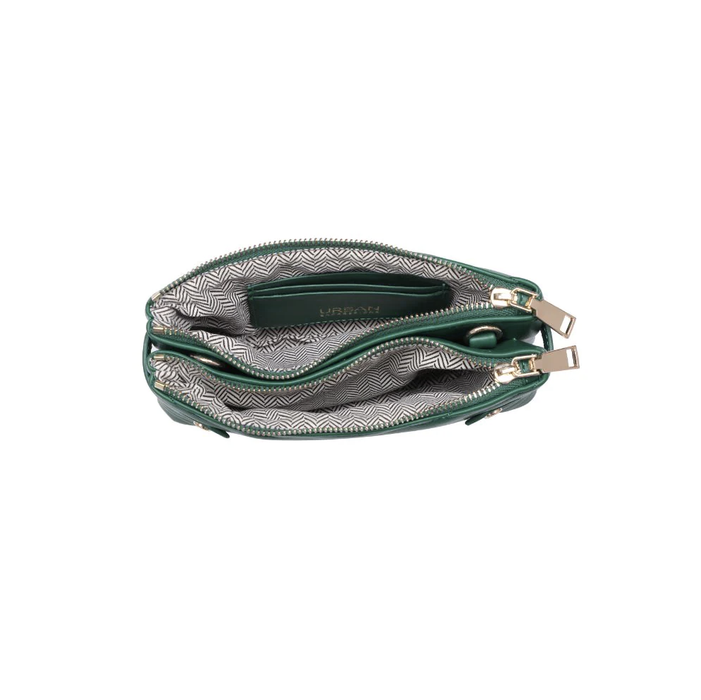 Alice Quilted Design Crossbody - Emerald