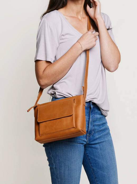 ABLE • Olivia Crossbody - Cognac