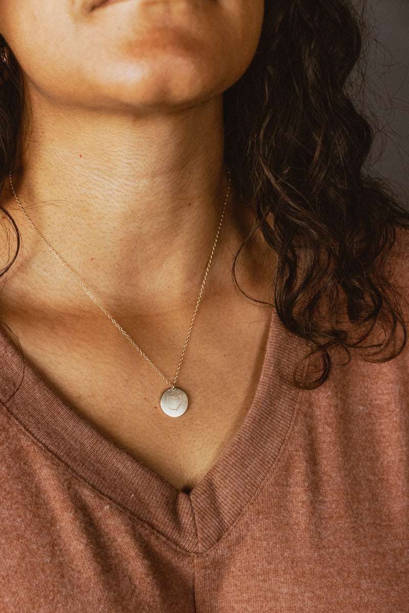 ABLE • Road Trip Ohio Necklace Gold Filled
