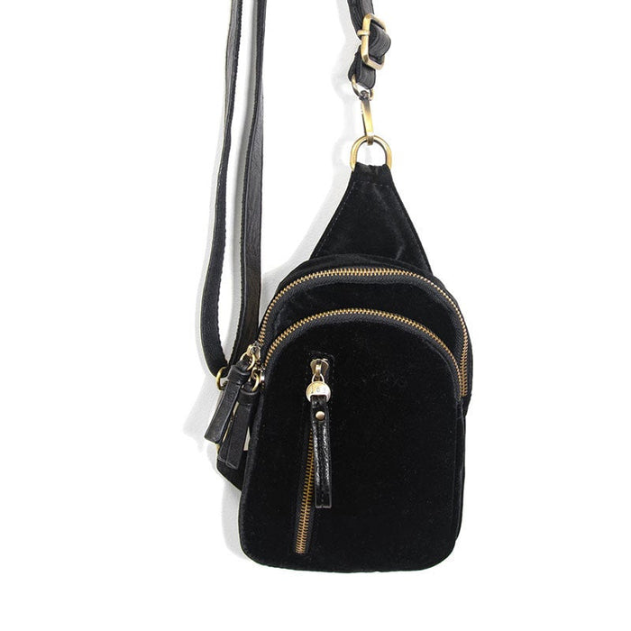 Skyler Sling Bag Velvet - Black