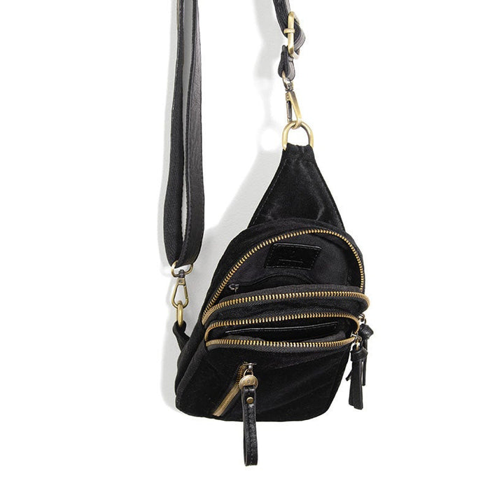 Skyler Sling Bag Velvet - Black