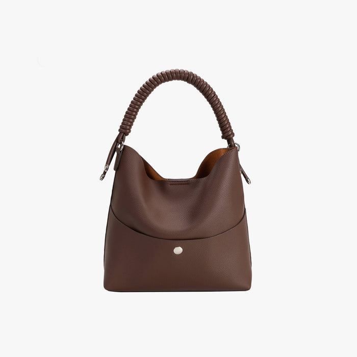 Molly Tote with Corded Handle - Chocolate