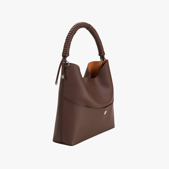 Molly Tote with Corded Handle - Chocolate