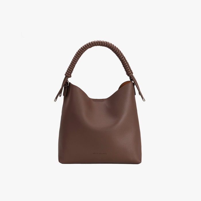 Molly Tote with Corded Handle - Chocolate