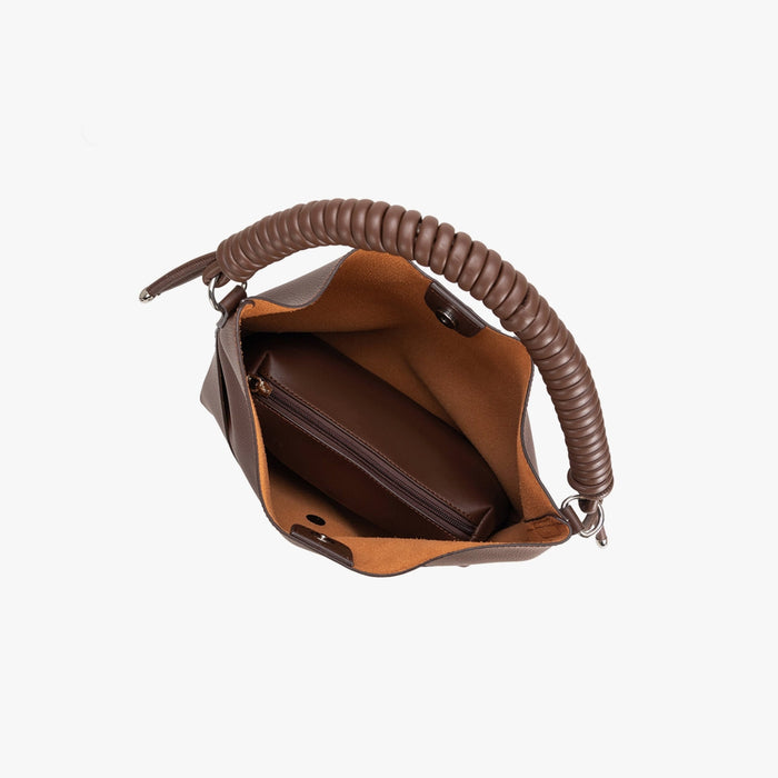 Molly Tote with Corded Handle - Chocolate