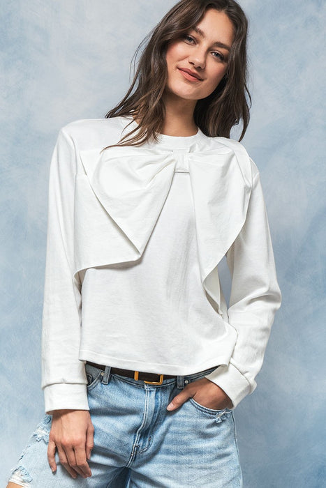 Heavy On My Heart Long Sleeve - Top Ivory