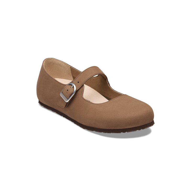 Birkenstock® • Santa Clarita Shoe Nubuck Leather - Dark Tea (Narrow)