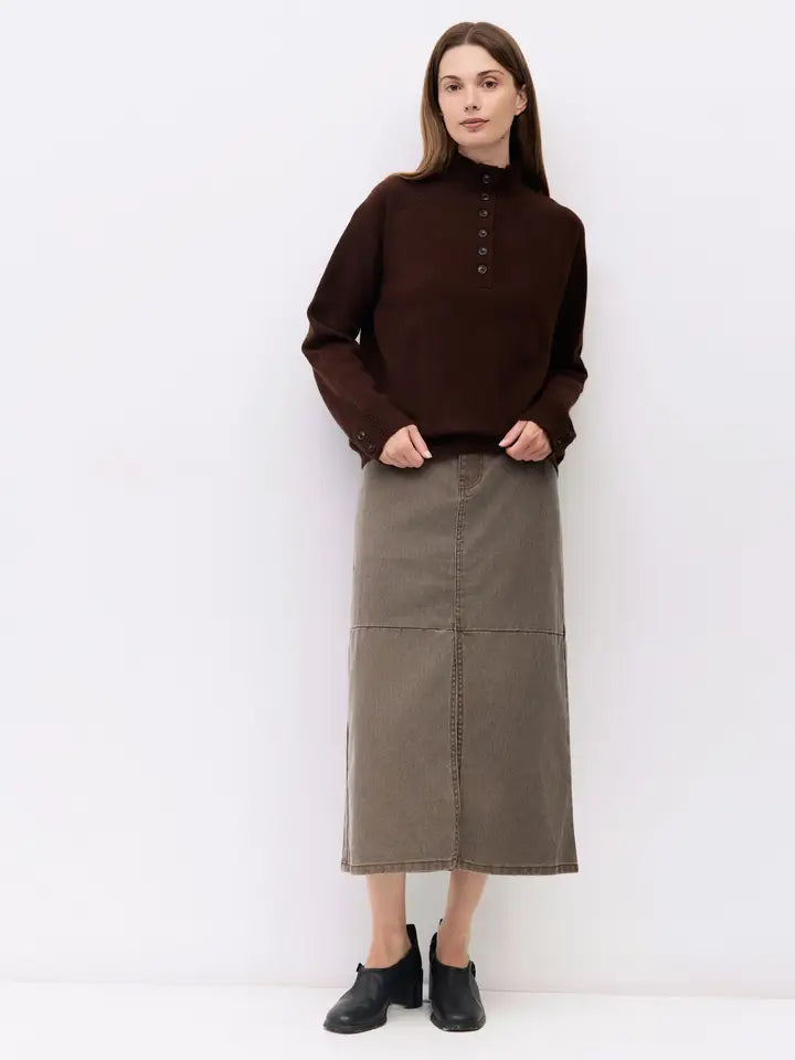 The Nina Sweater - Brown