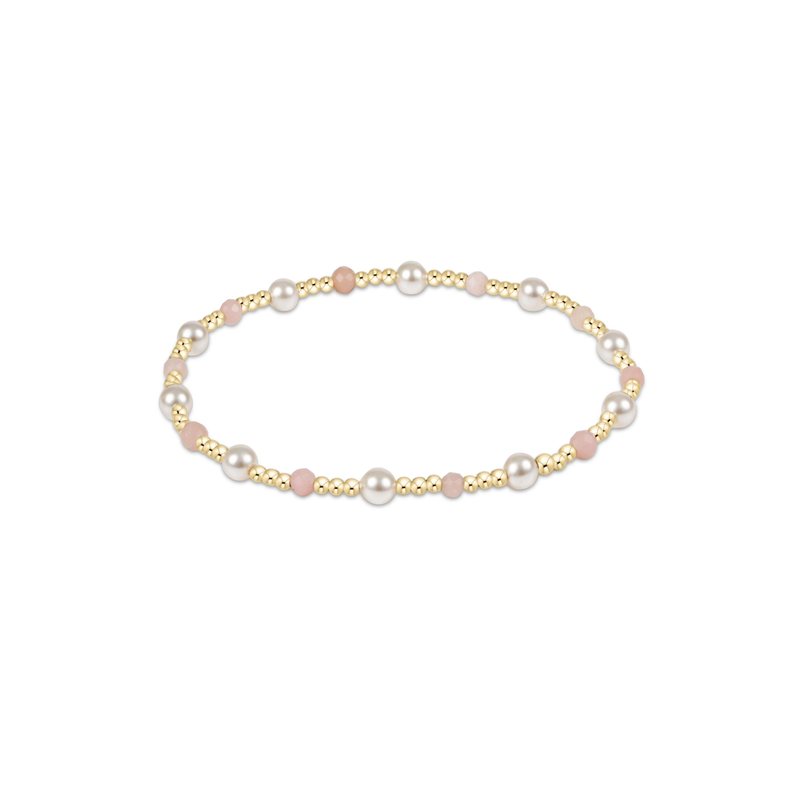 enewton • Pearl Sincerity 4mm Gem Bracelet - Pink Opal