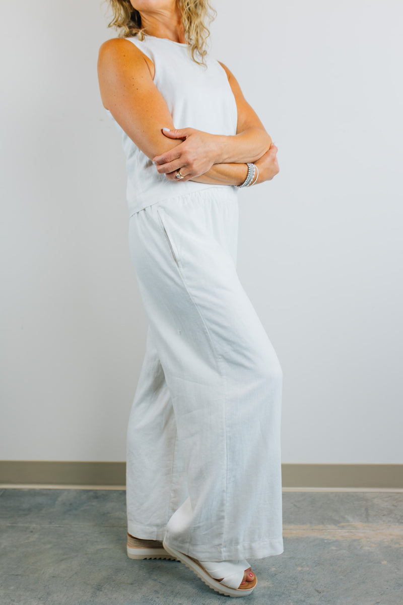 Z Supply • Scout Linen Pants - White
