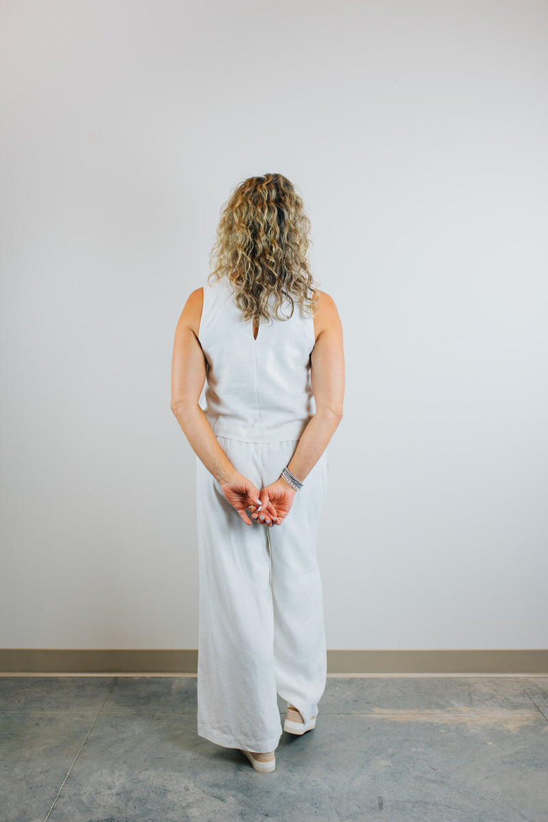 Z Supply • Sloane Linen Top - White
