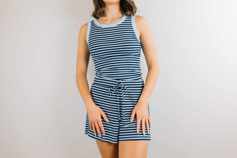 Striped Tank Top - Navy