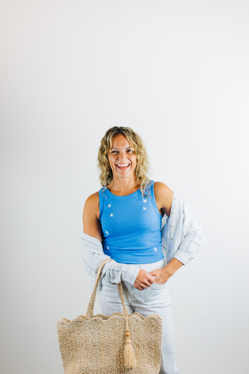 Thread & Supply • Edlin Embroidery Tank - Blue