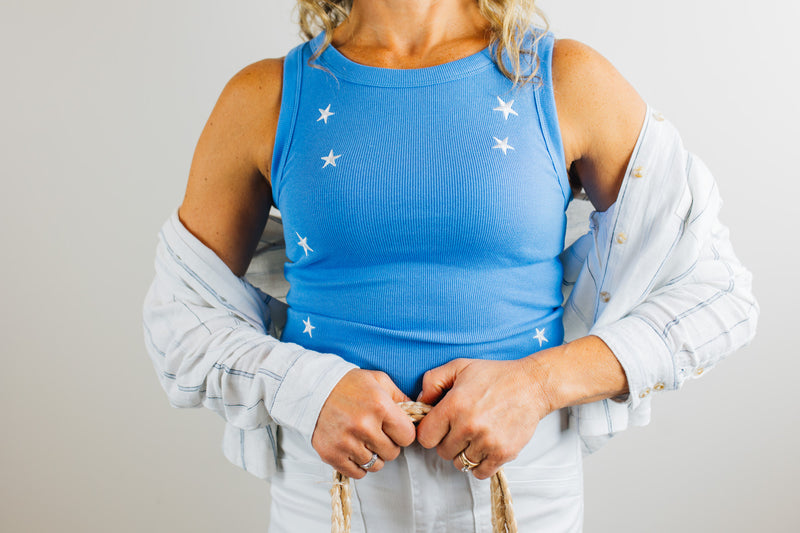 Thread & Supply • Edlin Embroidery Tank - Blue