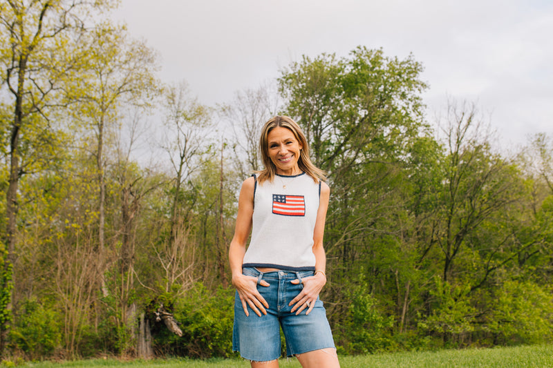 Flag Knitted Tank