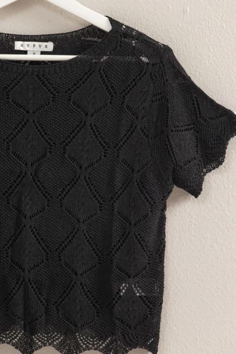 Crochet Top - Black