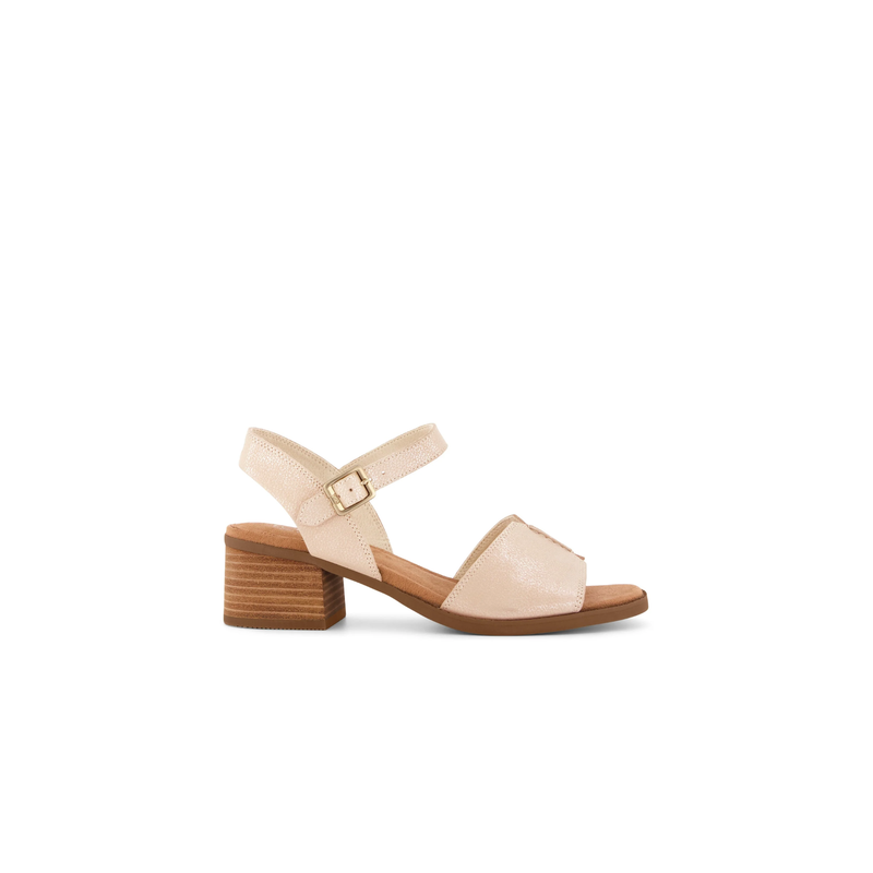 TOMS Eloise Sandal - Champagne Shimmer Suede