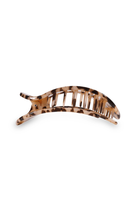 Teleties • Large Flat Round Hair Clip - Blonde Tortoise