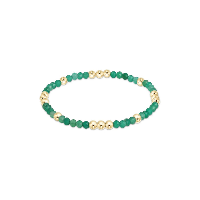 enewton • Worthy Pattern 3mm Bracelet Green Onyx