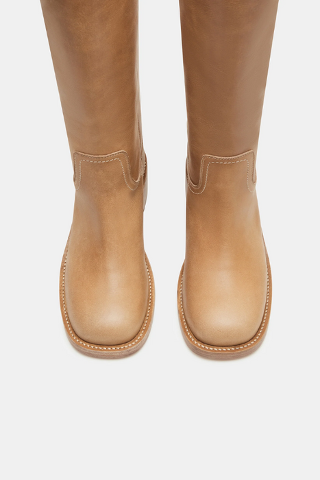 Steve Madden • Riggs Leather Boots - Banana