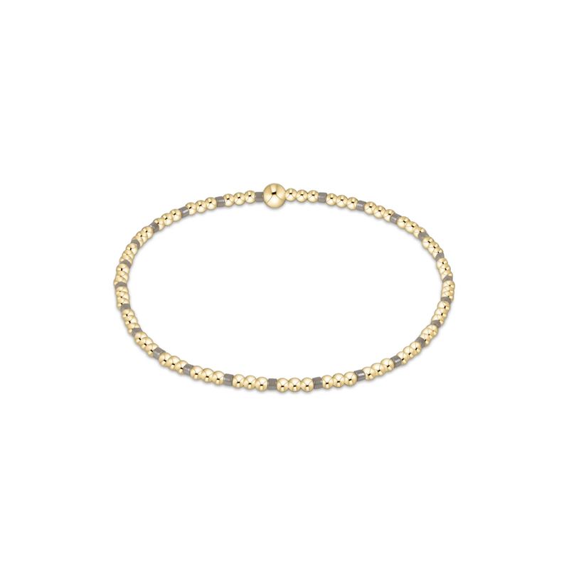 enewton Hope Sincerity Pattern 2mm Bead Bracelet- Milkshake