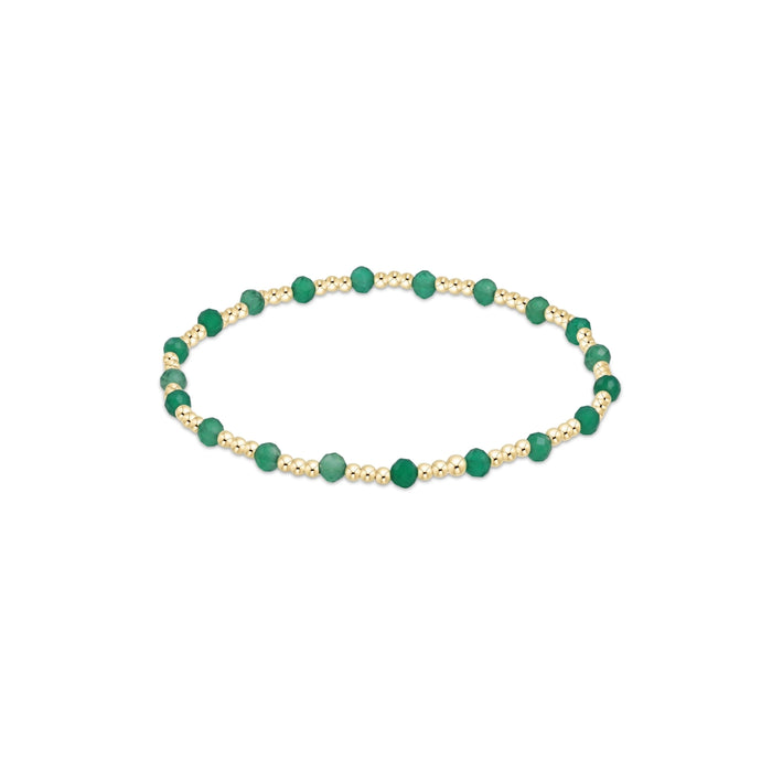 enewton • Gold Sincerity 3mm Bead Green Onyx