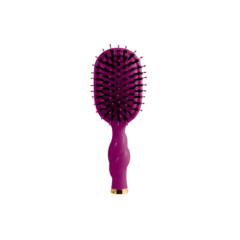 Teleties • Boar Mini Brush - Mulberry