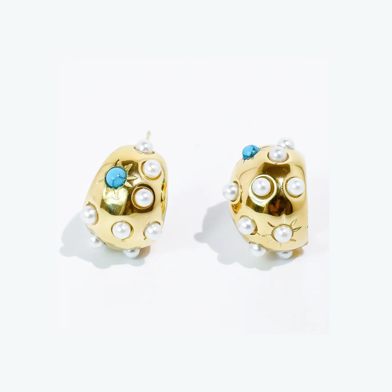 Pop Dome Hoop Earrings