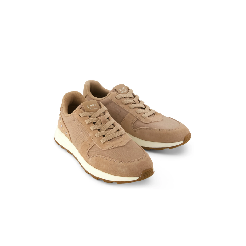 TOMS • Trvl Lite Retro Water Repellent Vintage Twill/Suede Studs Sneaker