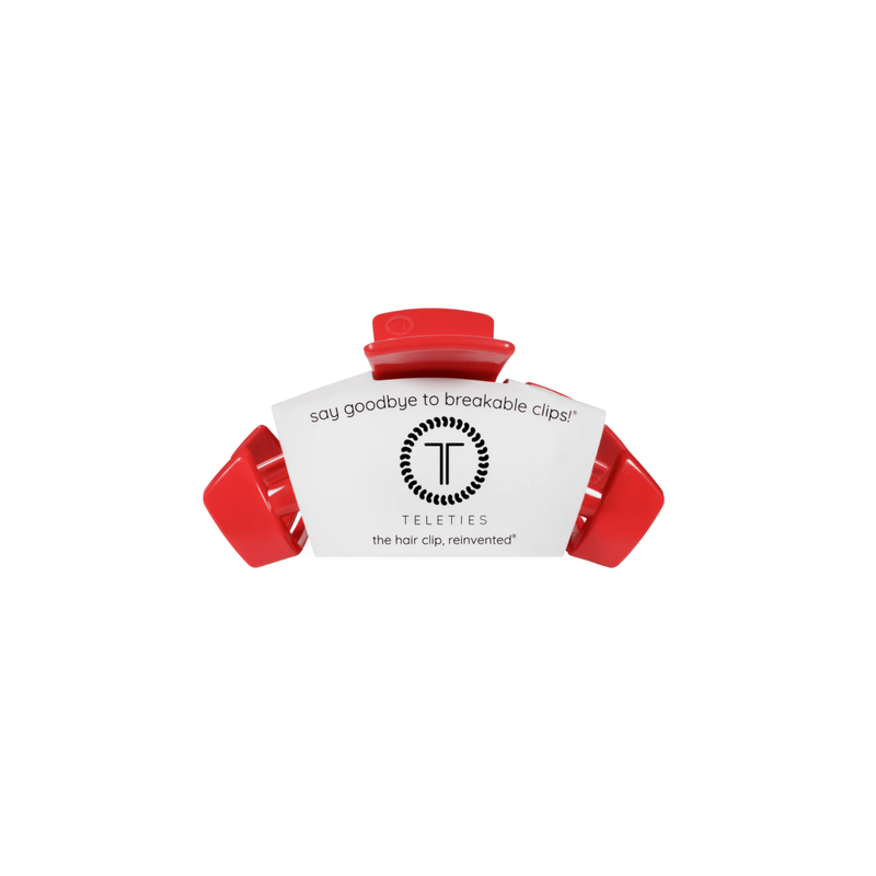 Teleties • Classic Hair Clip - USA Red (Large)
