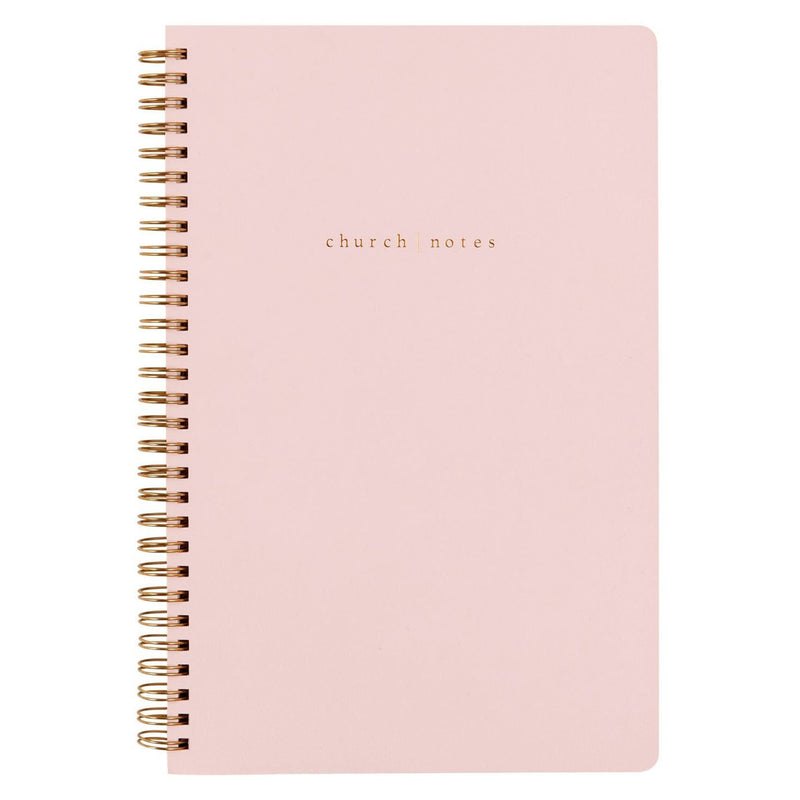 Church Notes Bible study Notebook - Blush