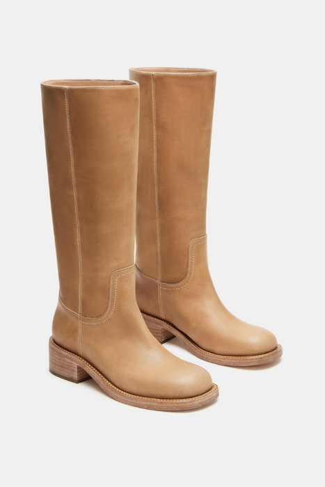 Steve Madden • Riggs Leather Boots - Banana