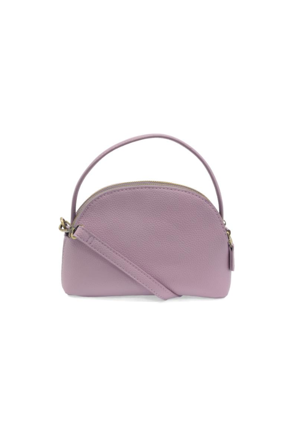 Light Purple Larissa Double Zip Dome Crossbody