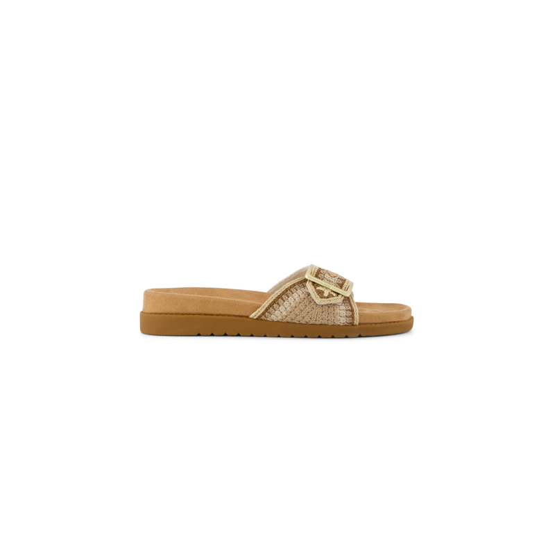 TOMS • Marin Slide Sandal - Almond Crochet